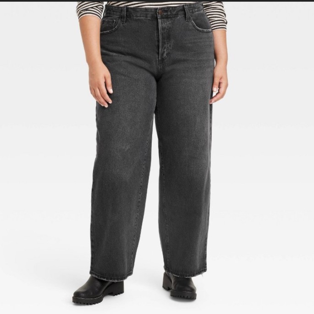 NWT Women's Mid-Rise 90's Baggy Jeans Universal Thread Size 22R